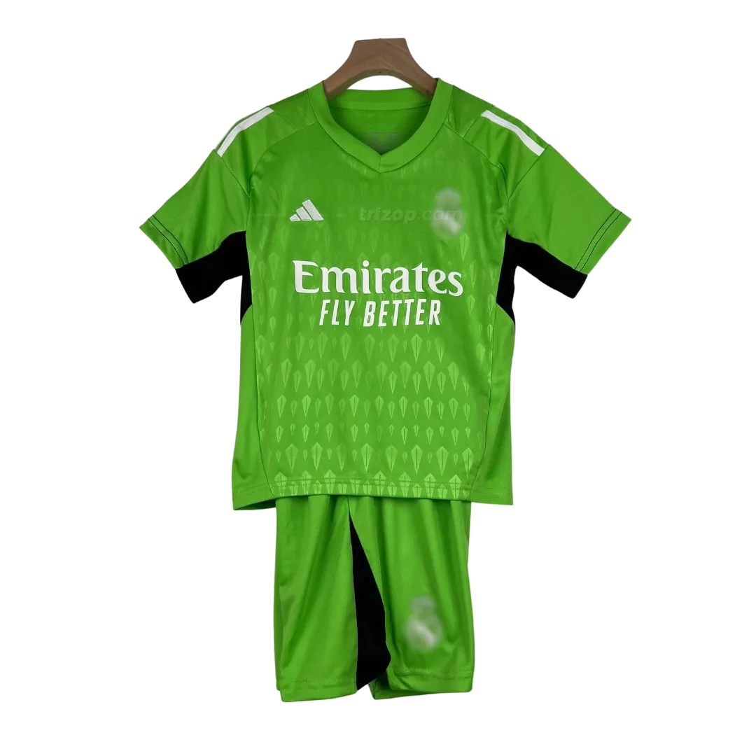 portero-r-madrid-green-23-24-2 Conjunto niño Real Madrid equipación portero 23/24 - Imagen 1