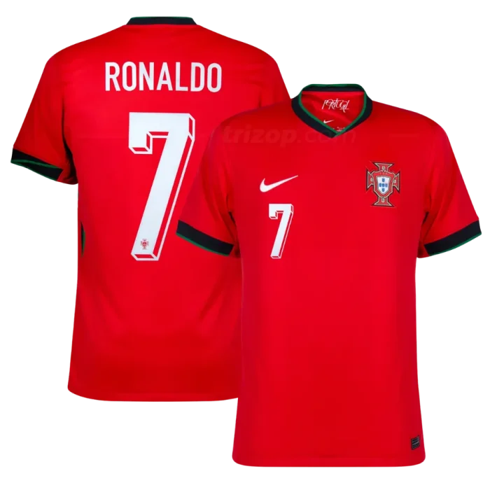 Camiseta primera niño Portugal “Ronaldo #7” 2024 - Imagen 1
