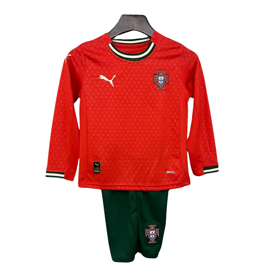 portugal-casa-2025-kit-nino-manga-larga Conjunto niño primera manga larga Portugal 2025 - Imagen 1