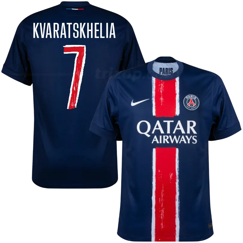 psg-casa-ucl-24-25-Kvaratskhelia-kit-fan Camiseta primera PSG “KVARATSKHELIA #7” 24/25 - Imagen 1