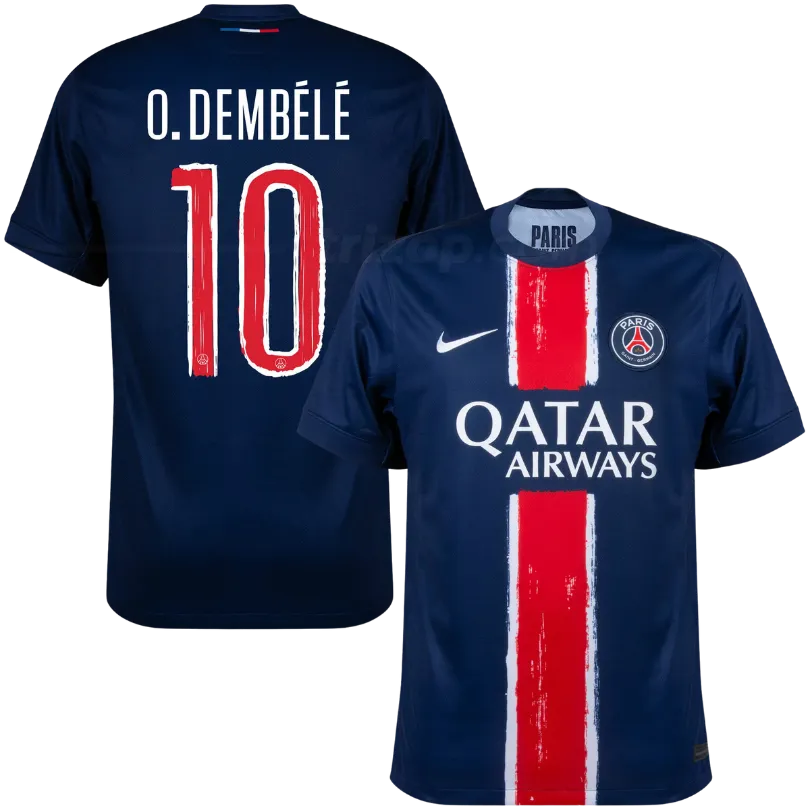 psg-casa-ucl-24-25-dembele-kit-fan Camiseta primera PSG “O. DEMBÉLÉ #10” 24/25 - Imagen 1