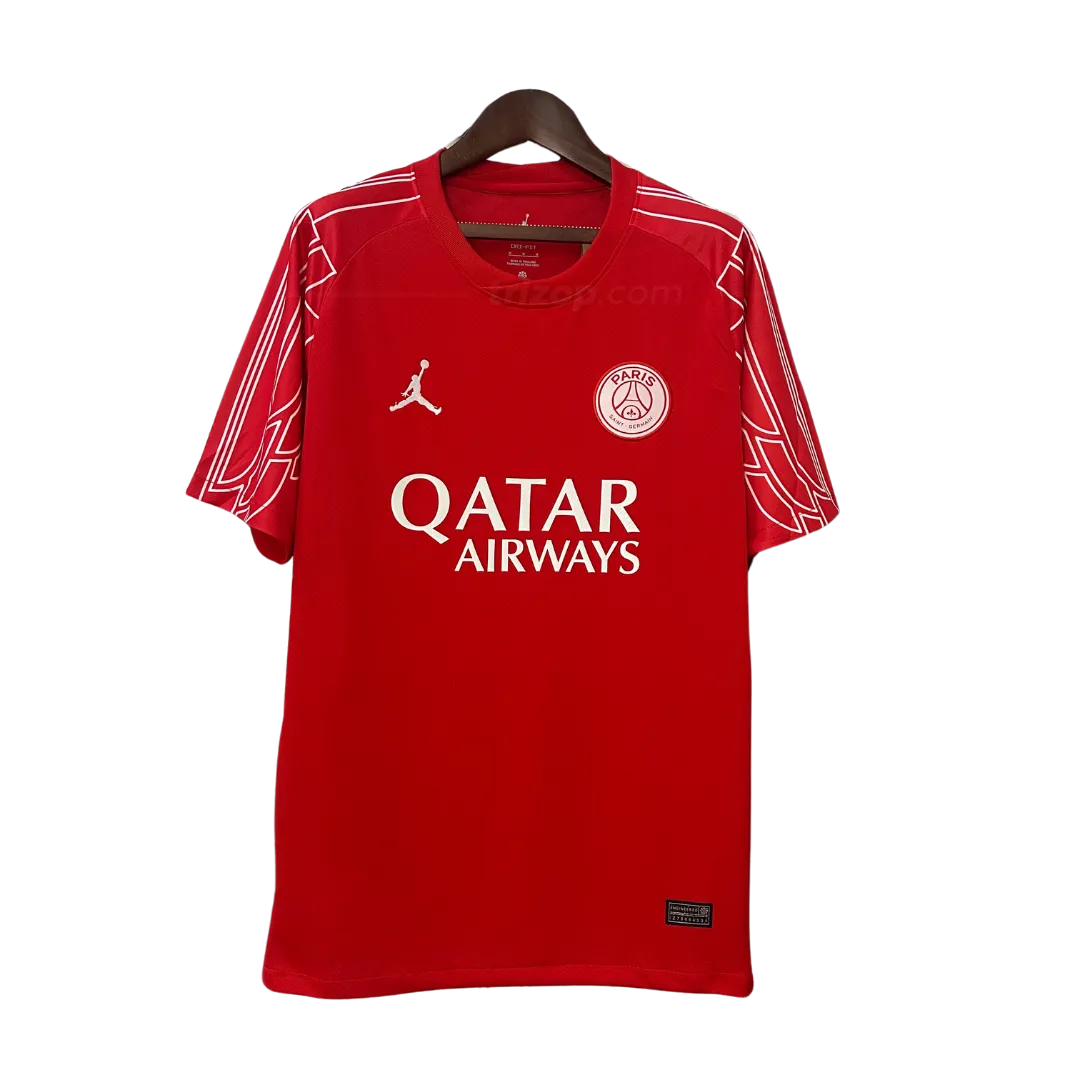 psg-portero-rojo-24-25-jordan-1 Camiseta rojo Portero París Saint-Germain 24/25 - Imagen 1