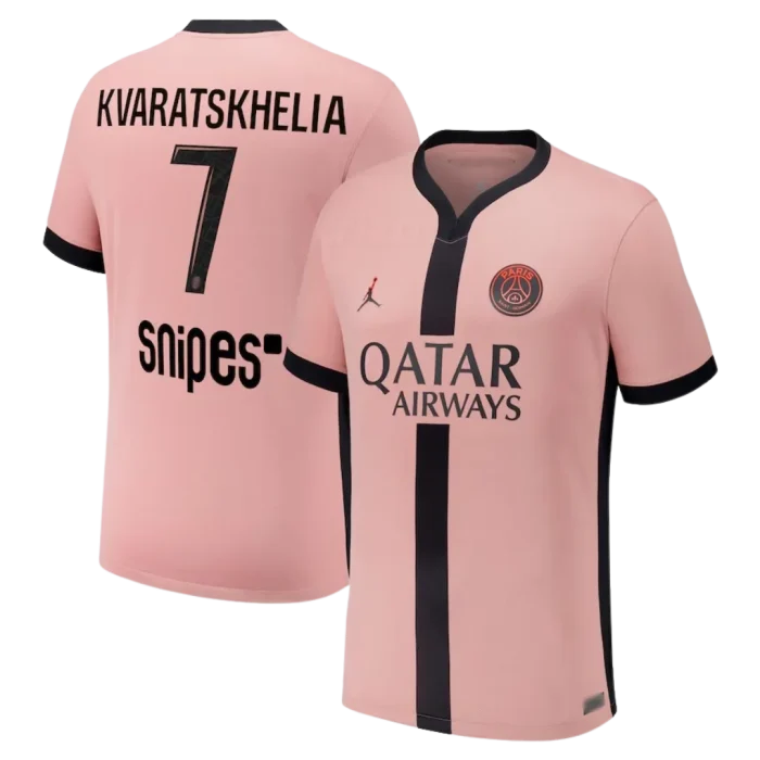 Camiseta tercera niño PSG “KVARATSKHELIA #7” 24/25 - Imagen 1