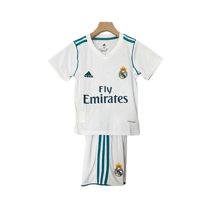 Conjunto niño local Retro Real Madrid 2017/18 - Imagen 1