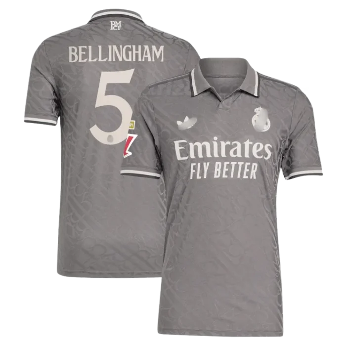 Camiseta tercera niño Real Madrid «BELLINGHAM 5» 24/25 - Imagen 1