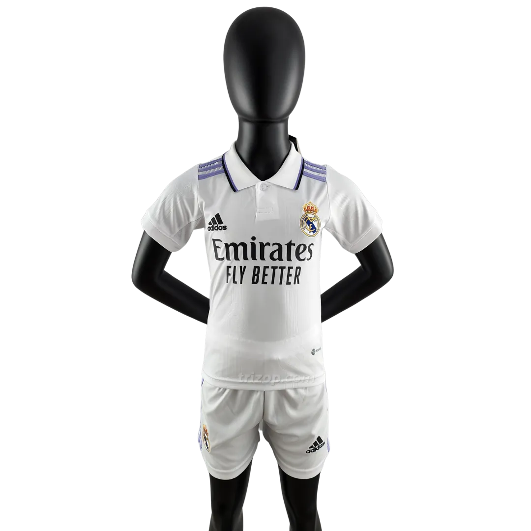 realmadridtrizopnino2022 Conjunto niño Real Madrid primera equipación 2022/23 - Imagen 1