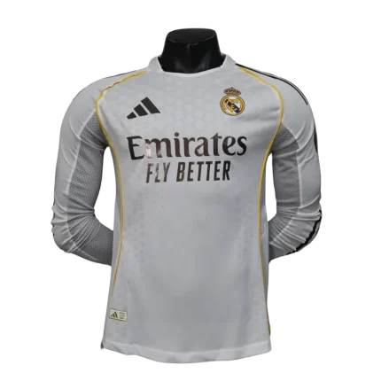 Camiseta blanca manga larga Player Madrid 25/26