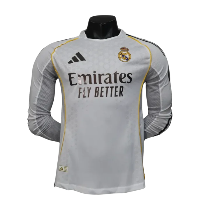 Camiseta blanca manga larga Player Madrid 25/26 - Imagen 1