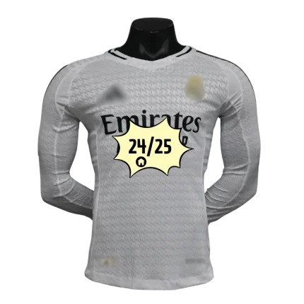Camiseta blanca manga larga Player Madrid 24/25