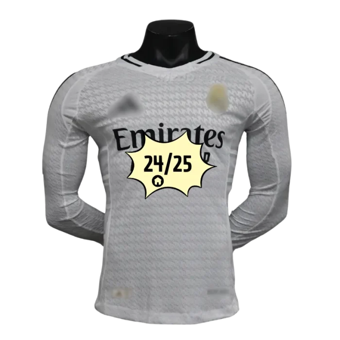 Camiseta blanca manga larga Player Madrid 24/25 - Imagen 1