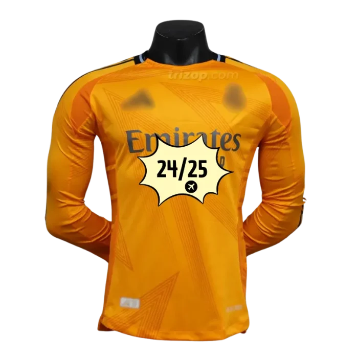 Camiseta naranja manga larga Player Madrid 24/25 - Imagen 1