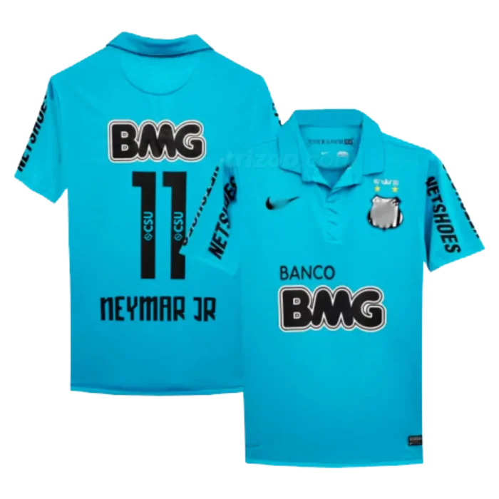 Camiseta celeste Santos “NEYMAR JR #11” 11/12 - Imagen 1