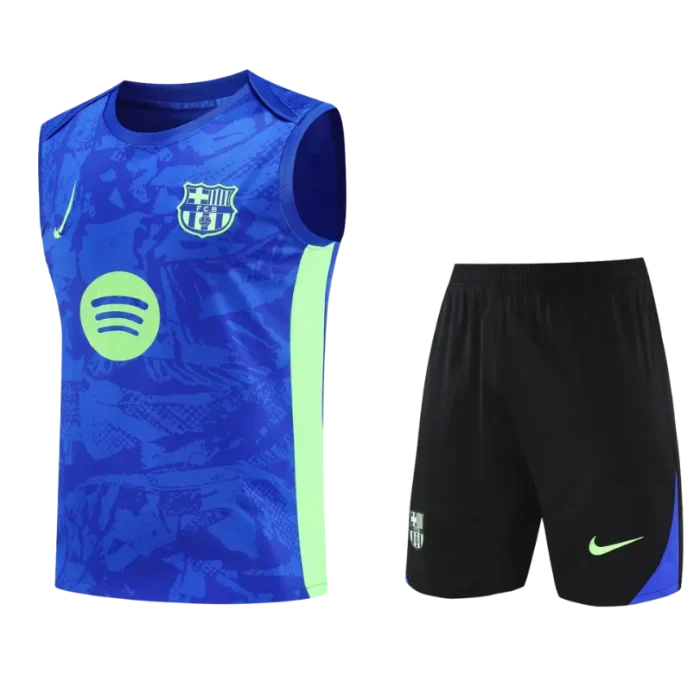 Conjunto entreno sin mangas azul Barcelona 24/25 - Imagen 1