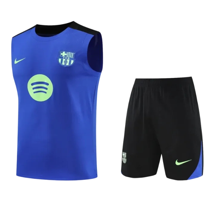 Conjunto entreno sin mangas azul Barcelona 25/26 - Imagen 1