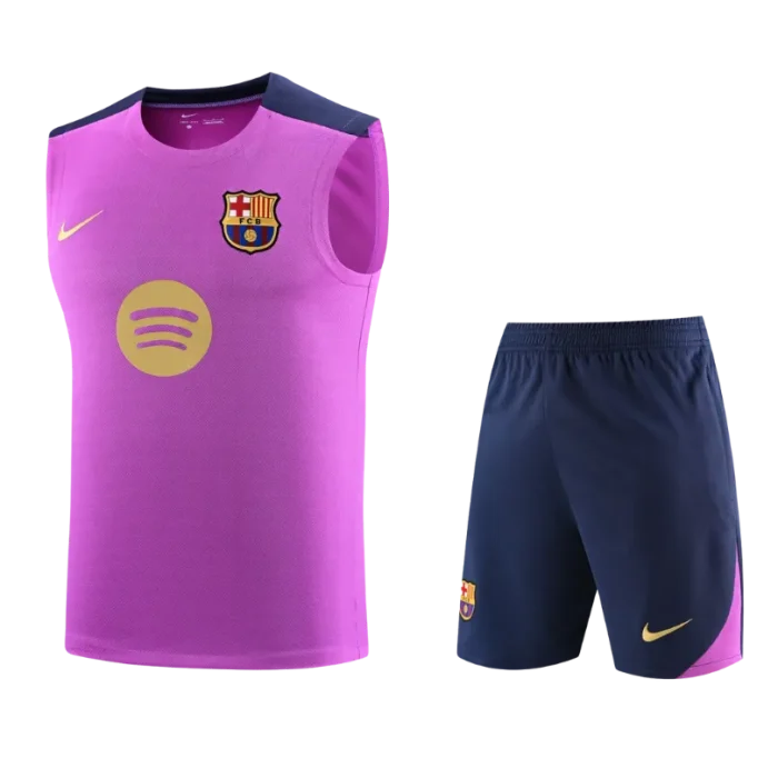 Conjunto entreno sin mangas rosa Barcelona 25/26 - Imagen 1