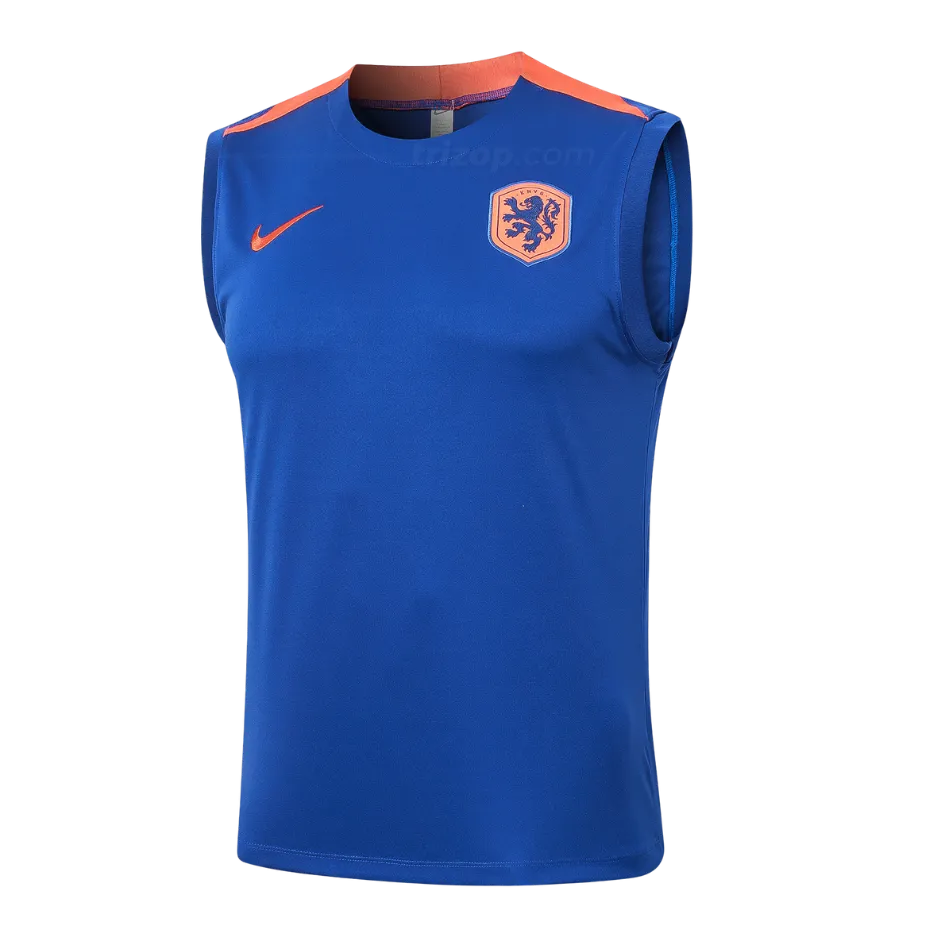 sin-mangas-holanda-azul-24-25-2 Camiseta sin mangas Holanda 24/25 - Imagen 1
