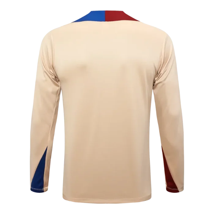 Sudadera entrenamiento beige FC Barcelona 24/25 - Imagen 2