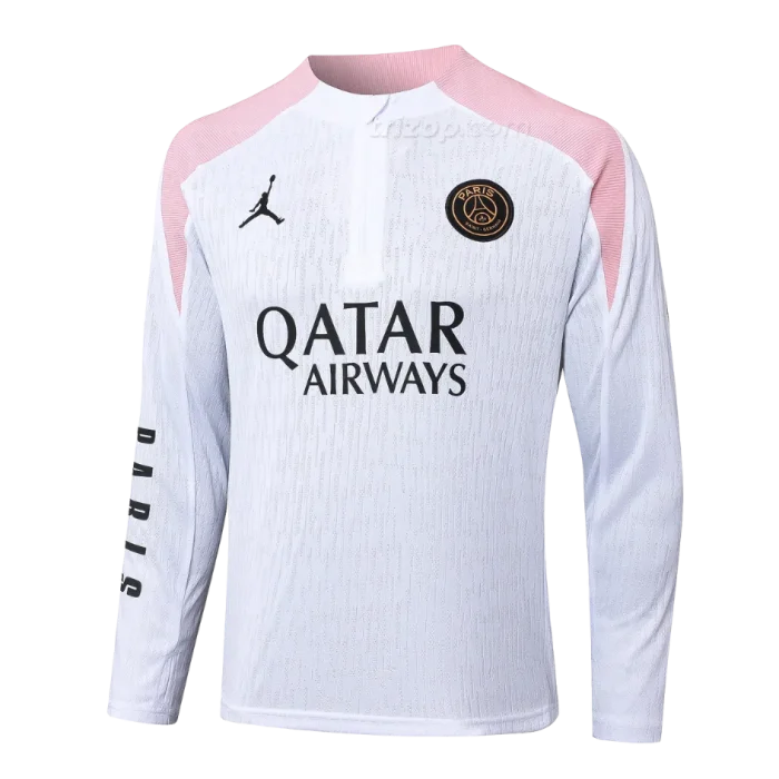 Sudadera entrenamiento Player blanco Paris Saint-Germain 24/25 - Imagen 1