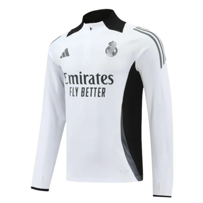Sudadera entrenamiento blanca Real Madrid 24/25 - Imagen 1