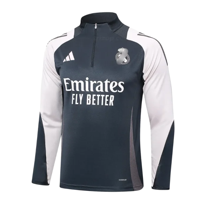 Sudadera entrenamiento gris oscuro Real Madrid 24/25 - Imagen 1
